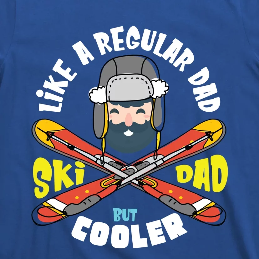 Fathers Day Cool Funny Daddy Gift Ski Dad Skiing Sport Cute Gift T-Shirt