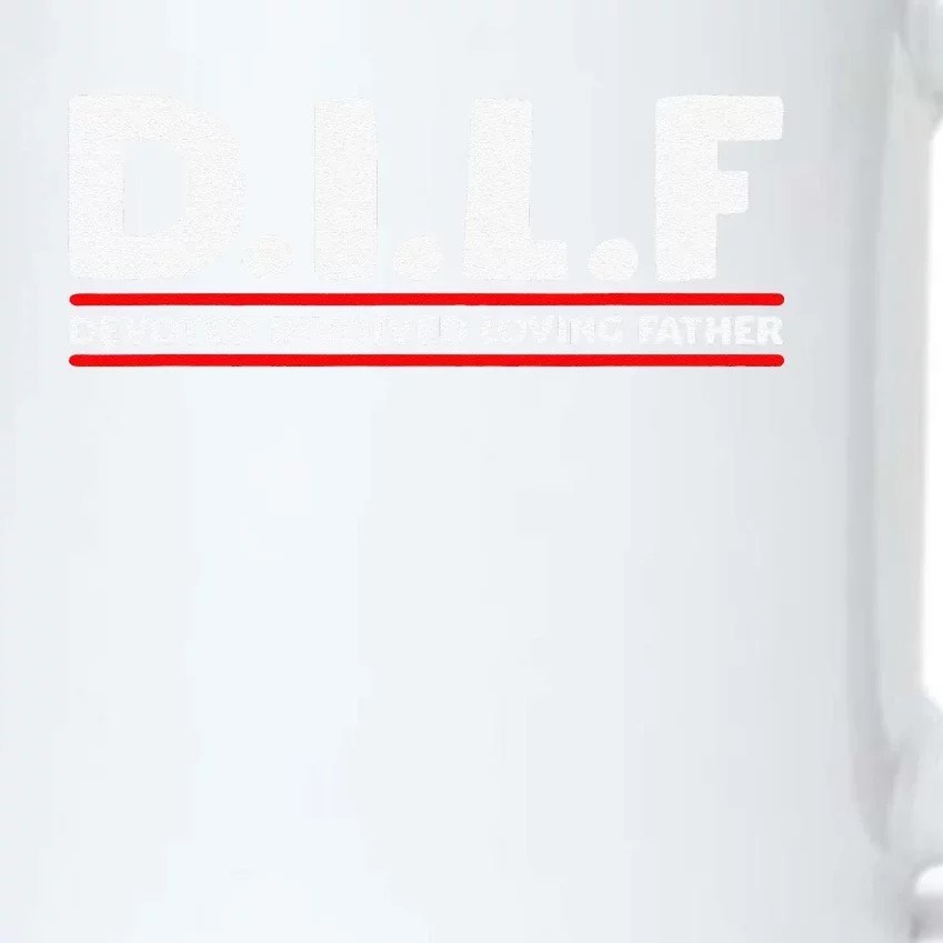 Fathers Day D.I.L.F. Devoted Involved Loving Father DILF Black Color Changing Mug