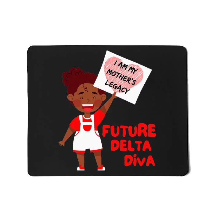 Future Delta Diva Black Sorority 1913 Mousepad