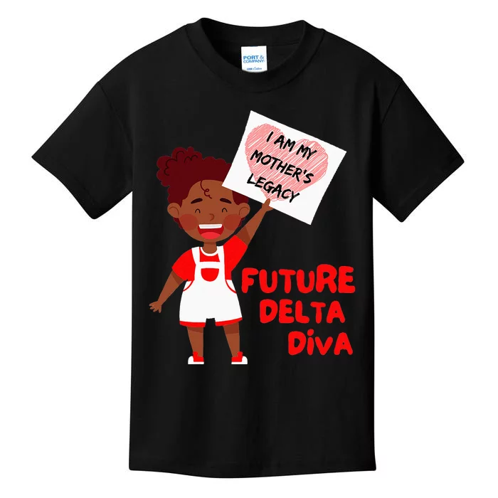 Future Delta Diva Black Sorority 1913 Kids T-Shirt