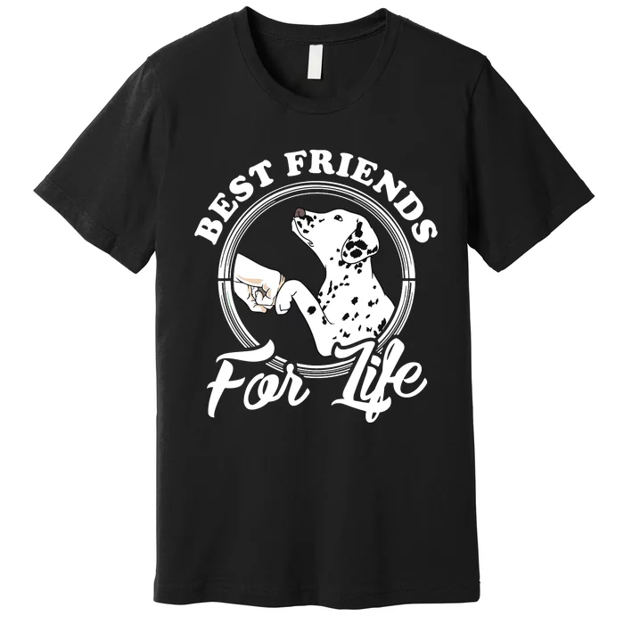 Funny Dalmatian Design Best Friends Dalmation Lovers Premium T-Shirt