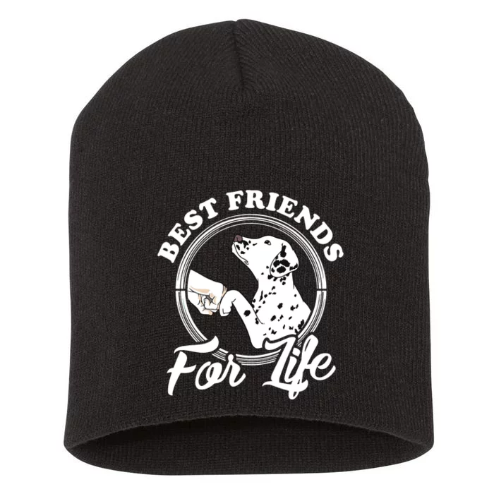 Funny Dalmatian Design Best Friends Dalmation Lovers Short Acrylic Beanie