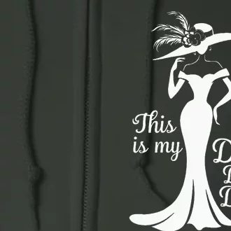 Funny Derby Day This Is My Derby Day Dress Design For Women Full Zip Hoodie