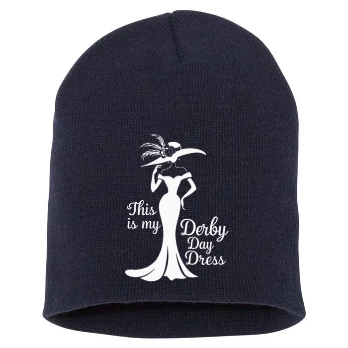 Funny Derby Day This Is My Derby Day Dress Design For Women Short Acrylic Beanie