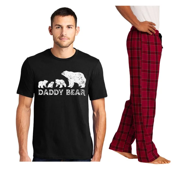 Fathers Day Daddy Bear With 3 Three Cubs Dad Father Papa Pajama Set