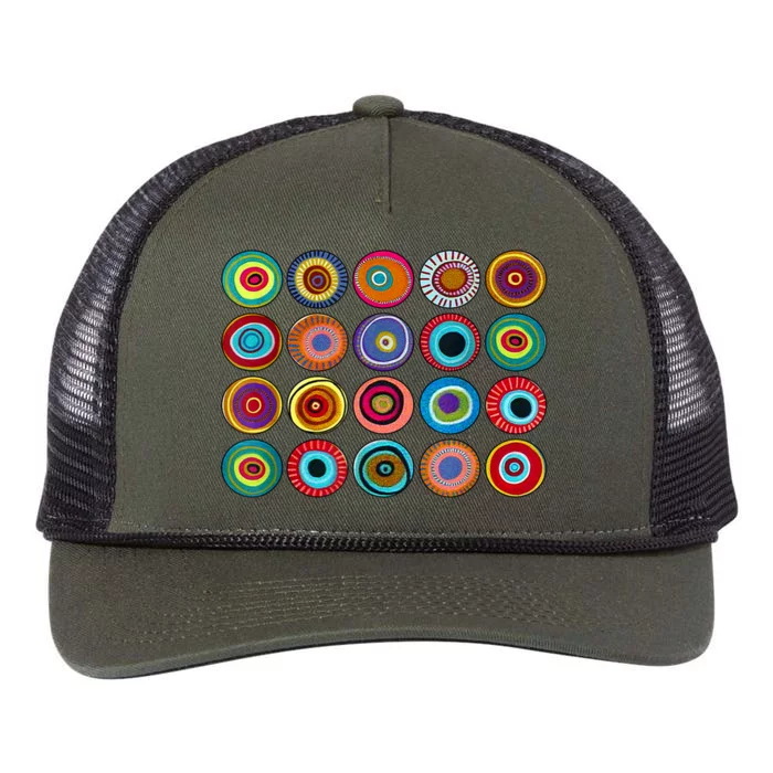 Funny Dot Day Abstract Polka Dot September 15th International Gift Retro Rope Trucker Hat Cap