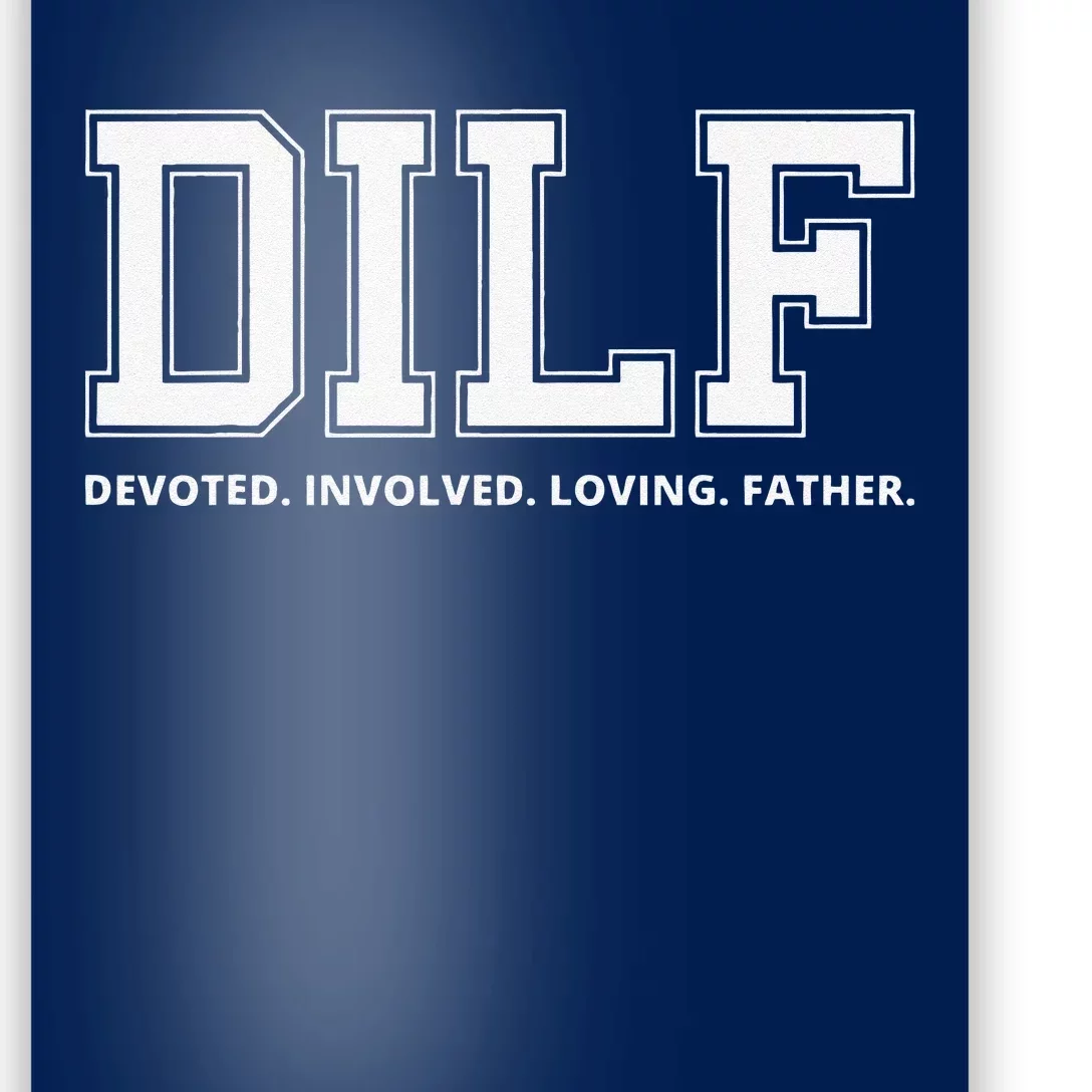 Fathers Day Devoted Loving Father Dad Poster