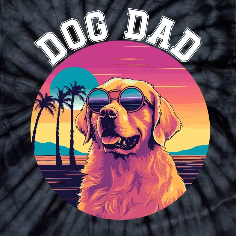 Funny Dog Dad Cute Dog Lovers Cool Dog Best Dog Dad Ever Tie-Dye T-Shirt