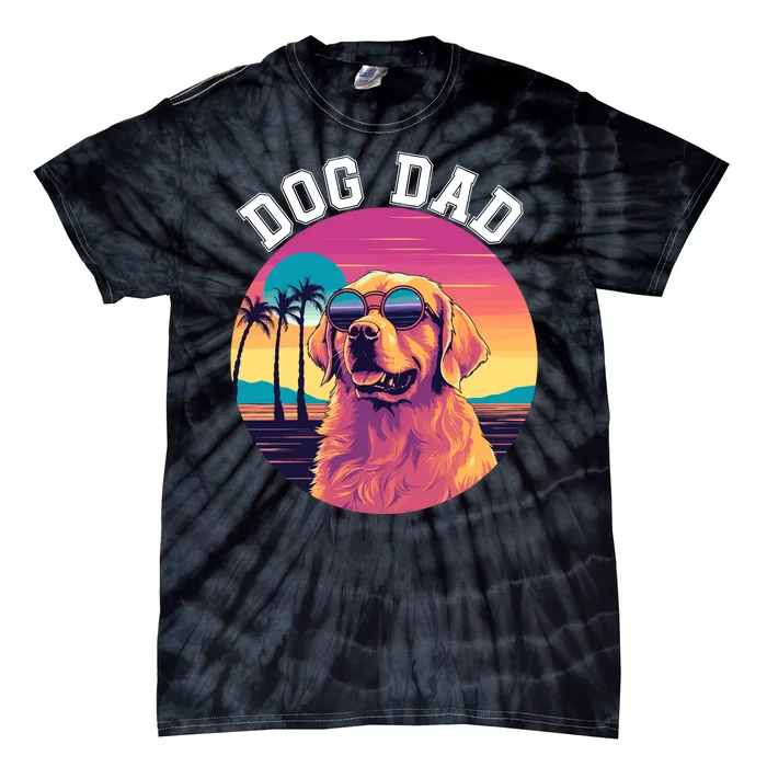 Funny Dog Dad Cute Dog Lovers Cool Dog Best Dog Dad Ever Tie-Dye T-Shirt