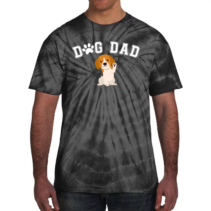 Funny Dog Dad Cute Dog Lovers Cool Dog Best Dog Dad Ever Dog Lover Tie-Dye T-Shirt