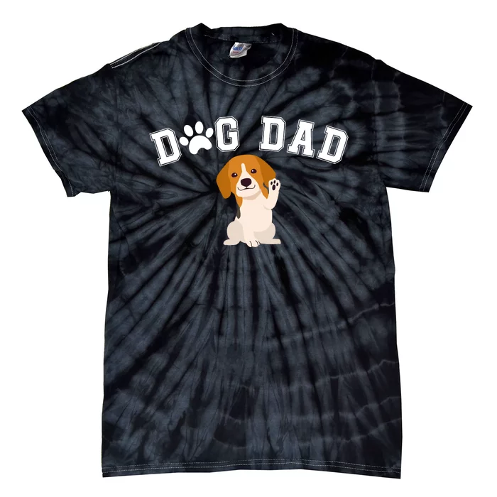 Funny Dog Dad Cute Dog Lovers Cool Dog Best Dog Dad Ever Dog Lover Tie-Dye T-Shirt