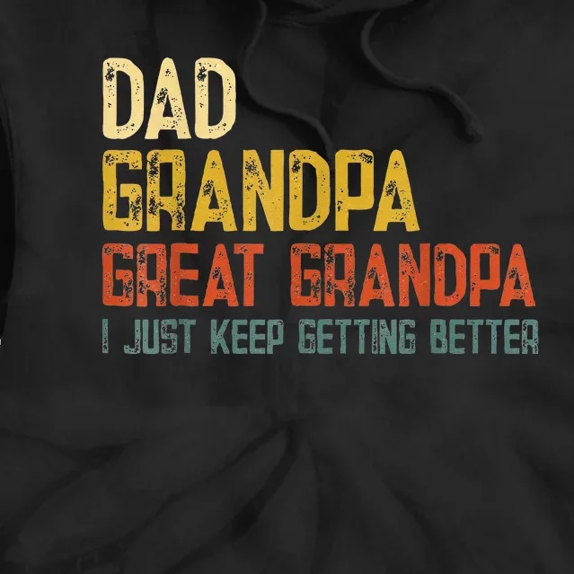 Father's day Dad Grandpa Great Grandpa Tie Dye Hoodie