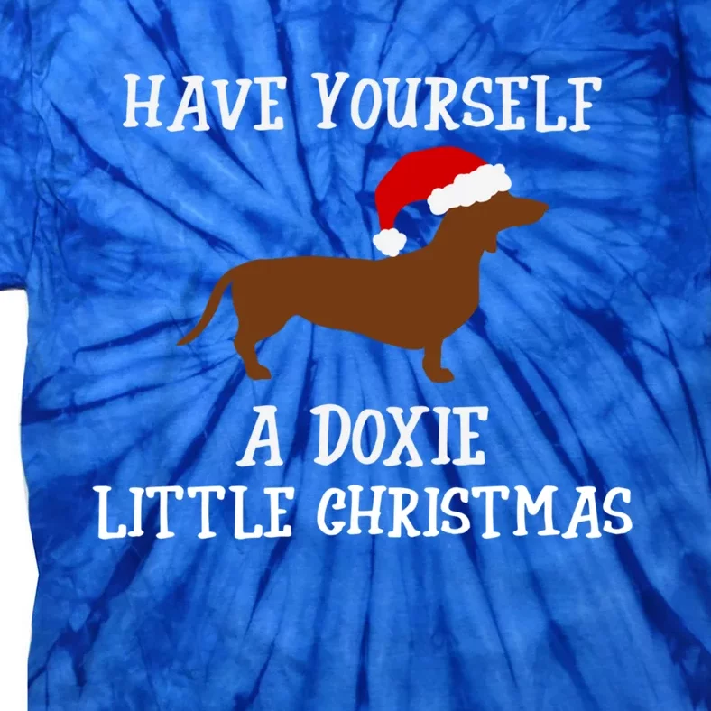 Funny Dachshund Doxie Wiener Dog Christmas Gift Tie-Dye T-Shirt