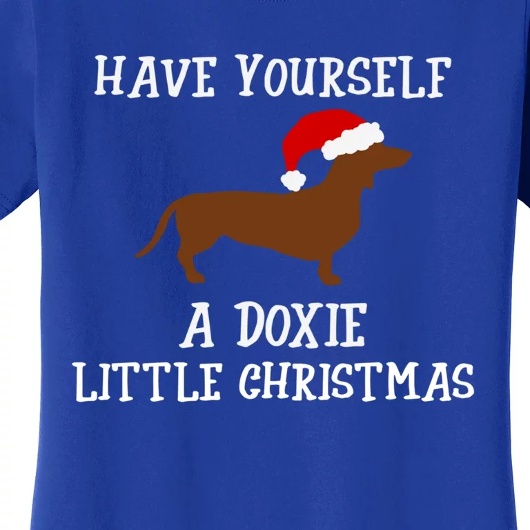 Funny Dachshund Doxie Wiener Dog Christmas Gift Women's T-Shirt