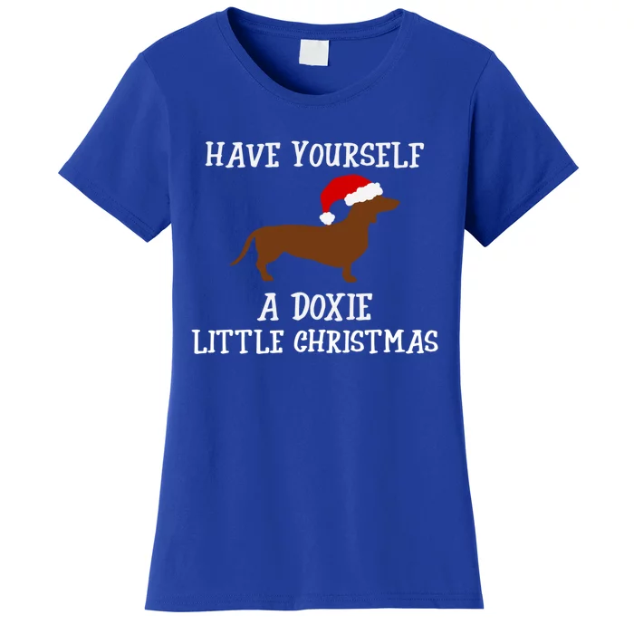 Funny Dachshund Doxie Wiener Dog Christmas Gift Women's T-Shirt