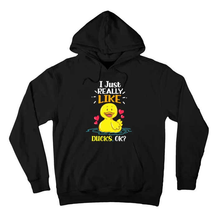 Funny Duck Ducks Rubber Gift Hoodie