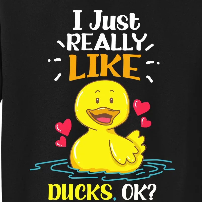 Funny Duck Ducks Rubber Gift Sweatshirt