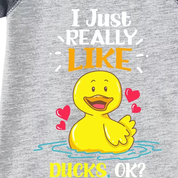 Funny Duck Ducks Rubber Gift Infant Baby Jersey Bodysuit