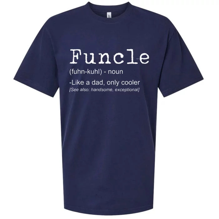 FUNCLE Definition Design Funny Joke Gift For Uncle Sueded Cloud Jersey T-Shirt