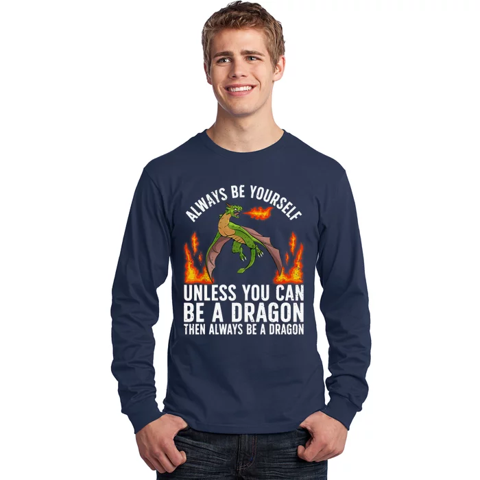 Funny Dragon Design For Fantasy Dragon Lover Long Sleeve Shirt