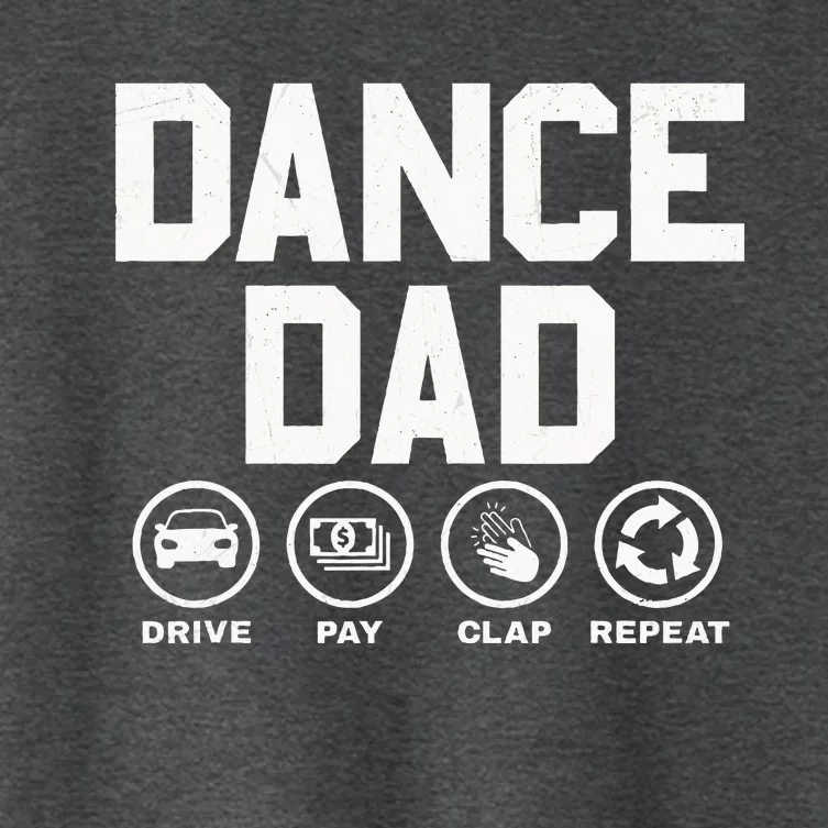 Funny Dance Dad Proud Dancer Dancing Father Women's Crop Top Tee