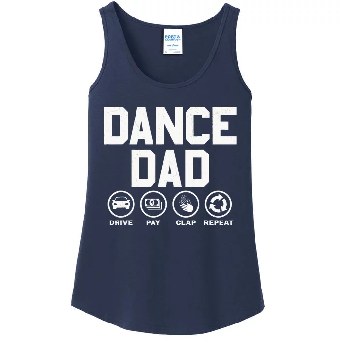 Funny Dance Dad Proud Dancer Dancing Father Ladies Essential Tank