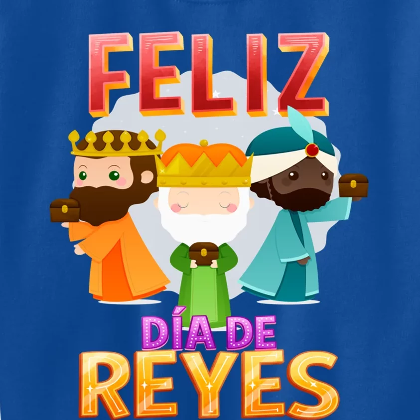 Feliz Dia De Los Reyes Day Happy Epiphany Christianity Day Gift Kids Sweatshirt