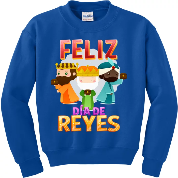 Feliz Dia De Los Reyes Day Happy Epiphany Christianity Day Gift Kids Sweatshirt