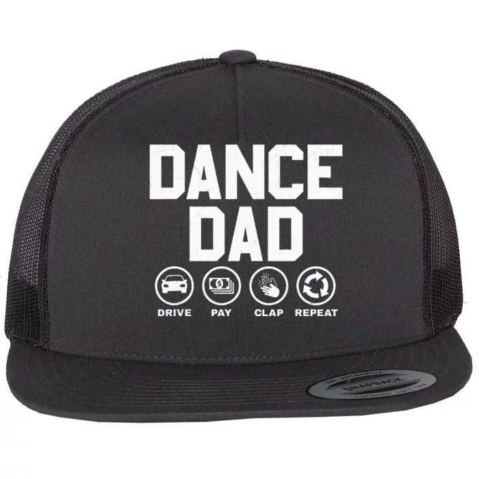 Funny Dance Dad Proud Dancer Dancing Flat Bill Trucker Hat