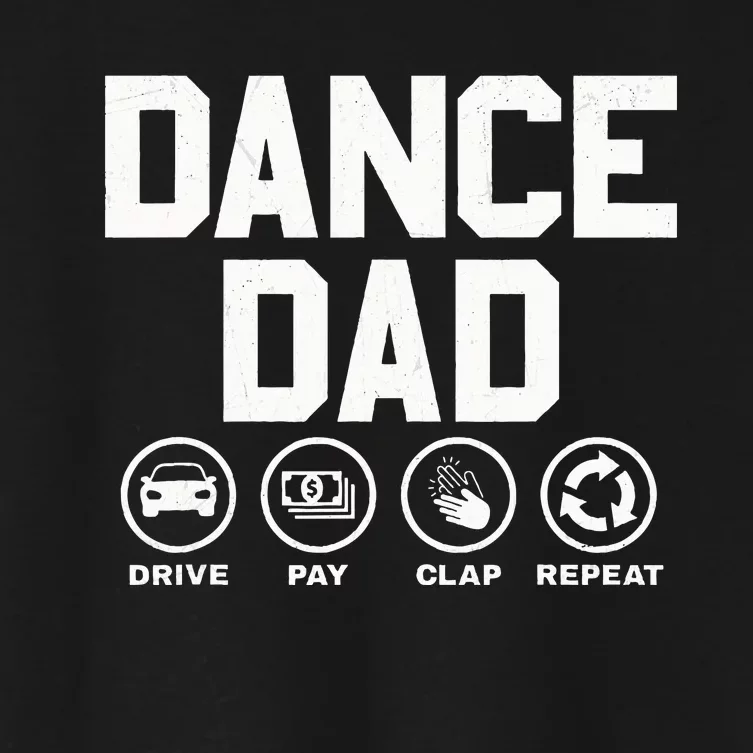 Funny Dance Dad Proud Dancer Dancing Women's Crop Top Tee