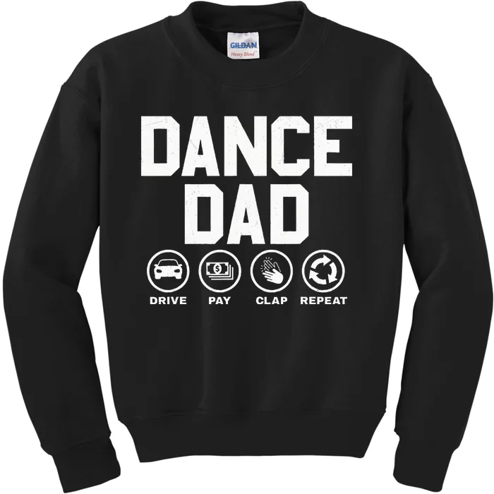 Funny Dance Dad Proud Dancer Dancing Kids Sweatshirt