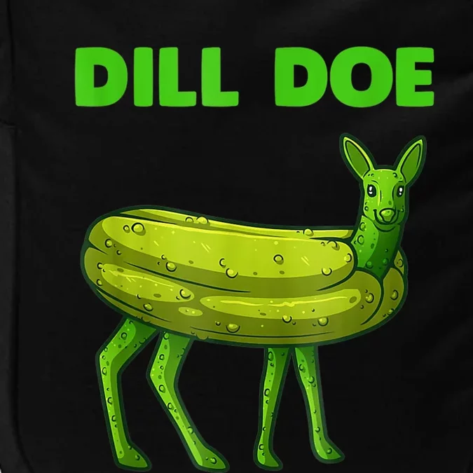 Funny Dill Doe Women Deer Green Dill Pickle Veggie Lover Impact Tech Backpack