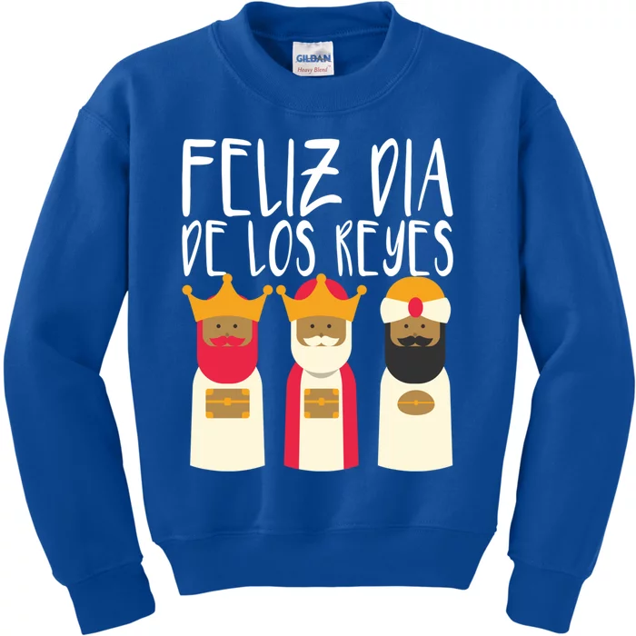 Feliz Dia De Reyes Happy Epiphany Day Three Kings Day Cute Gift Kids Sweatshirt