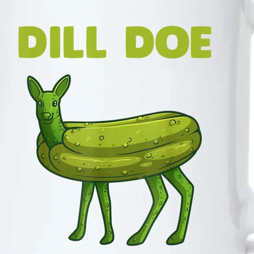 Funny Dill Doe Women Deer Green Dill Pickle Veggie Lover Black Color Changing Mug