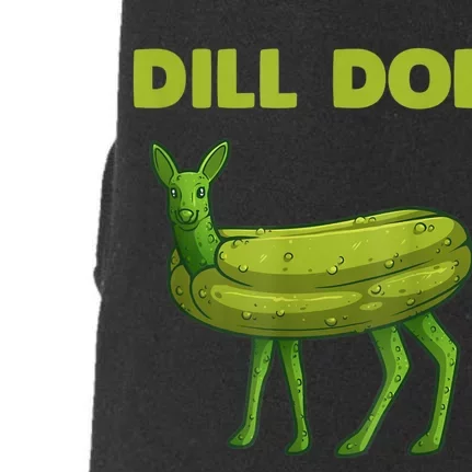 Funny Dill Doe Women Deer Green Dill Pickle Veggie Lover Doggie 3-End Fleece Hoodie