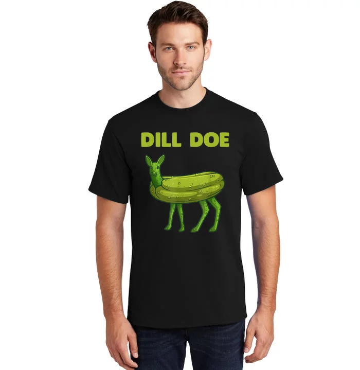 Funny Dill Doe Women Deer Green Dill Pickle Veggie Lover Tall T-Shirt