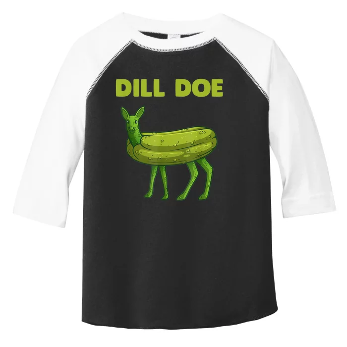 Funny Dill Doe Women Deer Green Dill Pickle Veggie Lover Toddler Fine Jersey T-Shirt