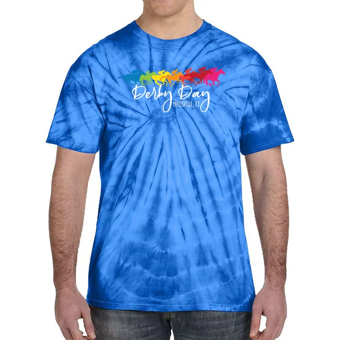 Funny Derby Day Louisville Kentucky Style Horse Racing Meaningful Gift Tie-Dye T-Shirt