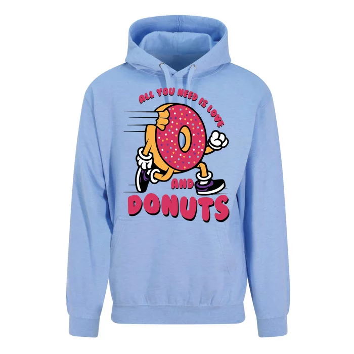 Funny Donut Doughnut Lover All You Need Is Donuts National Donut Day Unisex Surf Hoodie