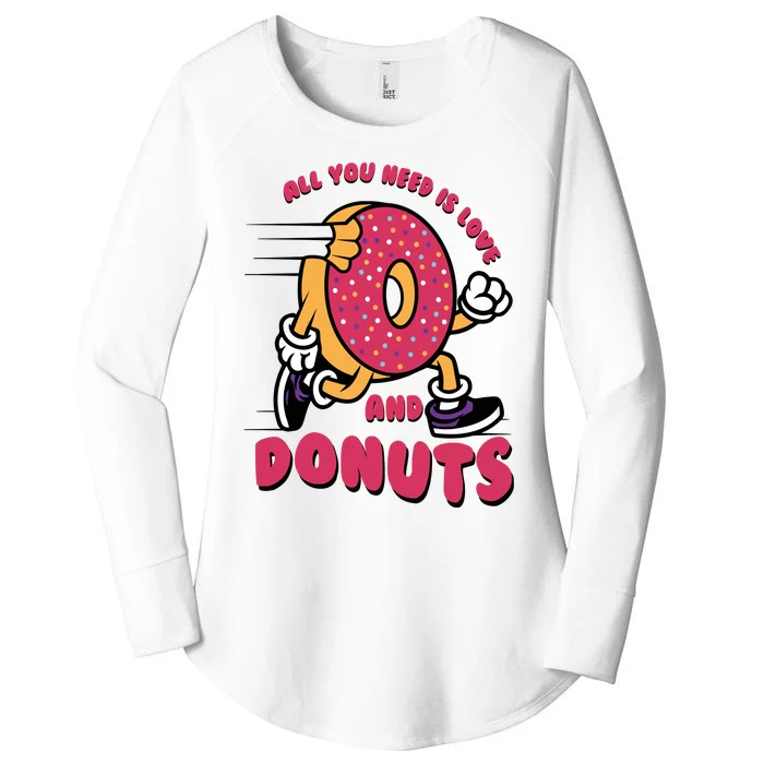 Funny Donut Doughnut Lover All You Need Is Donuts National Donut Day Women's Perfect Tri Tunic Long Sleeve Shirt