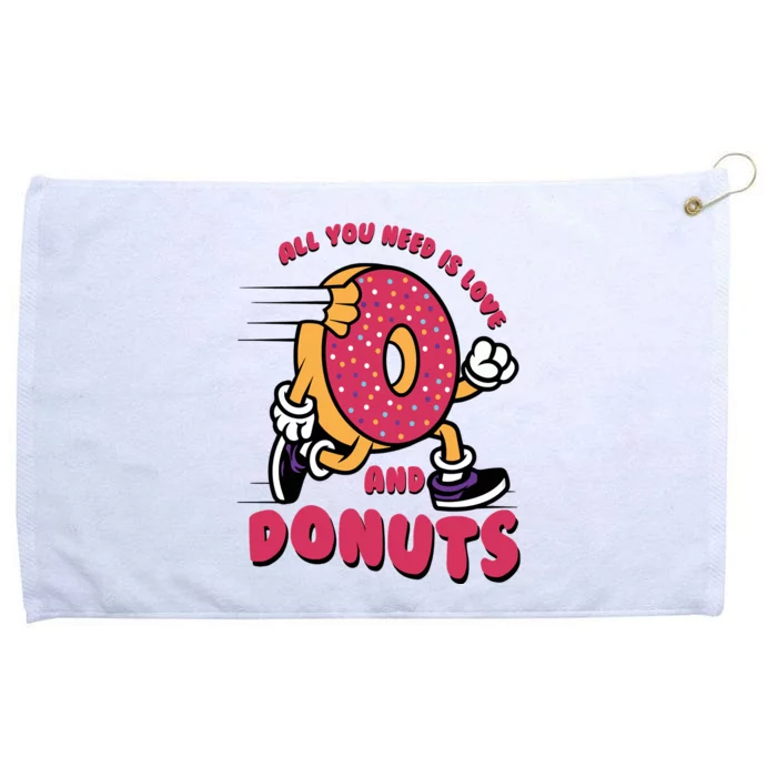 Funny Donut Doughnut Lover All You Need Is Donuts National Donut Day Grommeted Golf Towel