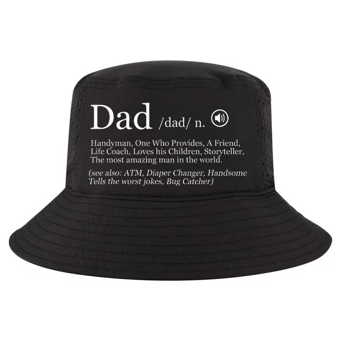 Funny Dad Definition Cool Comfort Performance Bucket Hat