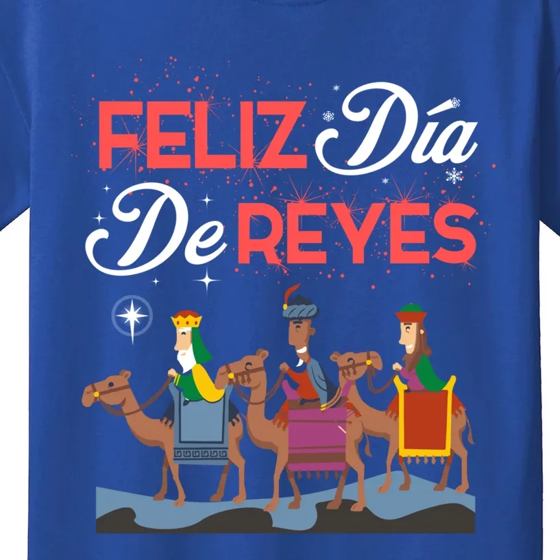 Feliz Dia De Reyes Happy Three Kings Day Epiphany Day Cute Gift Kids T-Shirt