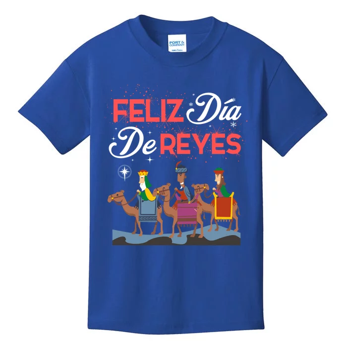 Feliz Dia De Reyes Happy Three Kings Day Epiphany Day Cute Gift Kids T-Shirt