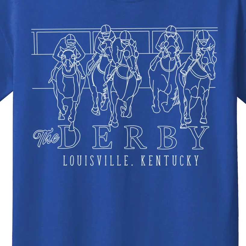 TeeShirtPalace Horse Derby Day Racing Gift I Louisville Kentucky Cool Gift Kids Sweatshirt