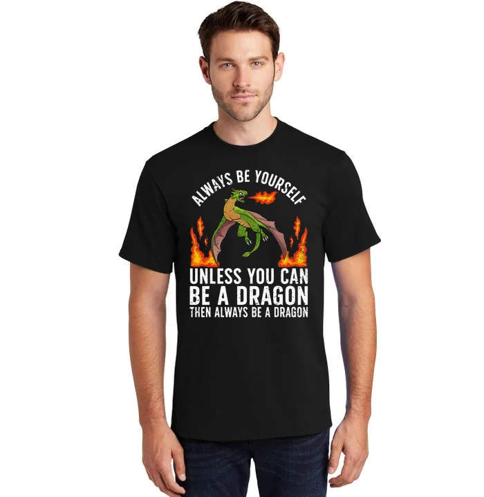 Funny Dragon Design For Fantasy Dragon Lover Tall T-Shirt