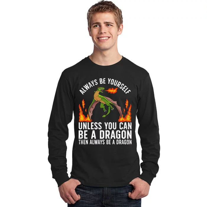 Funny Dragon Design For Fantasy Dragon Lover Tall Long Sleeve T-Shirt