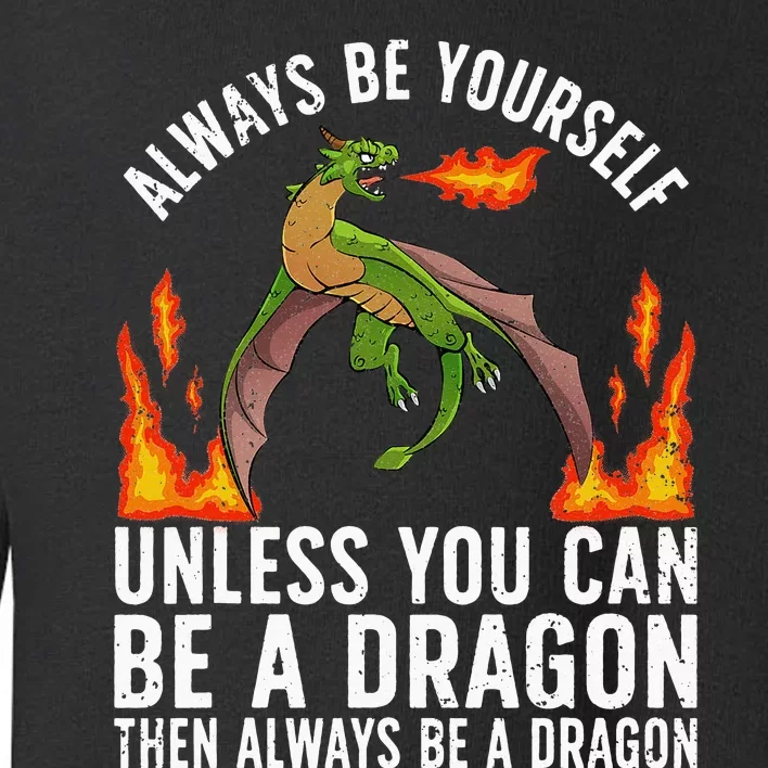 Funny Dragon Design For Fantasy Dragon Lover Toddler Sweatshirt