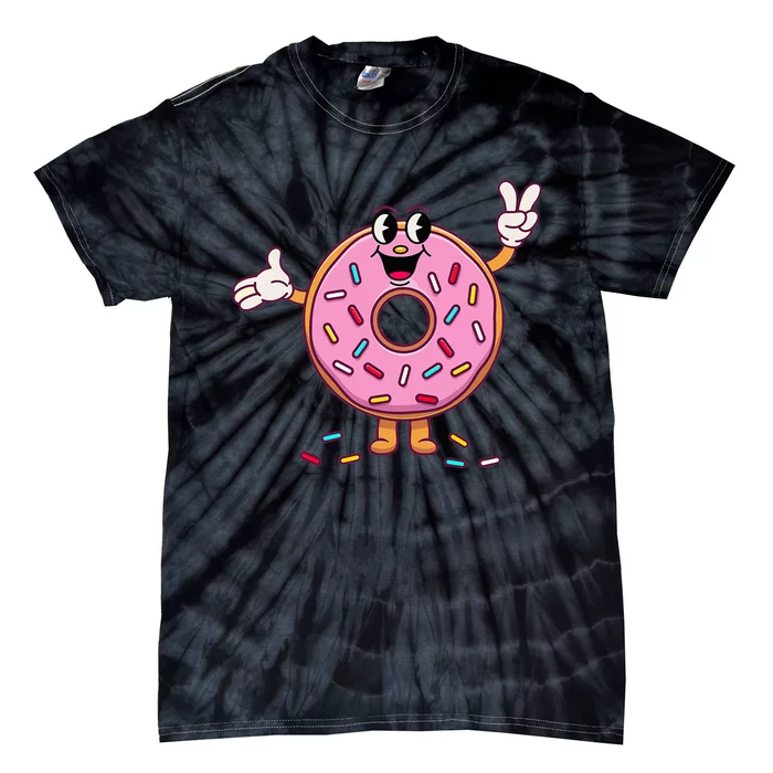 Funny Donut Donut Sprinkles Tie-Dye T-Shirt