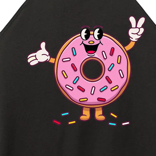 Funny Donut Donut Sprinkles Women’s Perfect Tri Rocker Tank